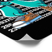 Funny Pi Symbol Dabbing Kinder Jungen Jugend Mathe Poster (Ecke)