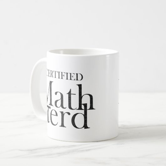 Funny Pi Symbol Math Nerd Geek STEM Lehrer Kaffeetasse (Vorderseite Links)