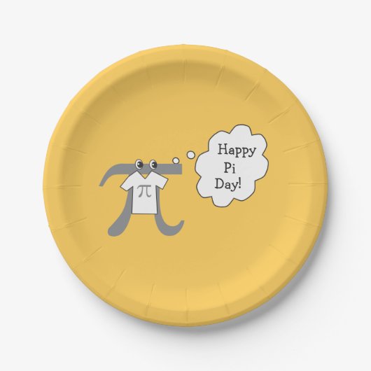 Funny Pi Typ - Happy Pi Day Pappteller (Vorderseite)