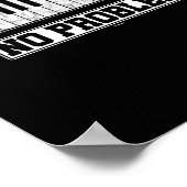Funny Pianist 88 Keys 10 Fingers kein Problem Poster (Ecke)