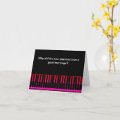 Funny Piano Joke Birthday Card Karte (Gelbe Blume)