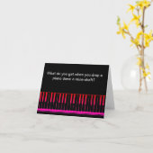 Funny Piano Joke Birthday Card Karte (Gelbe Blume)