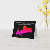 Funny Piano Joke Birthday Card Karte (Gelbe Blume)