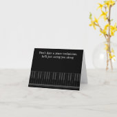 Funny Piano Joke Birthday Card Karte (Gelbe Blume)