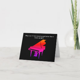 Funny Piano Joke Birthday Card Karte
