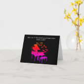 Funny Piano Joke Birthday Card Karte (Gelbe Blume)