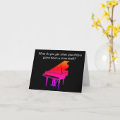 Funny Piano Joke Birthday Card Karte (Gelbe Blume)