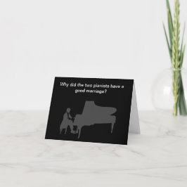 Funny Piano Joke Birthday Card Karte