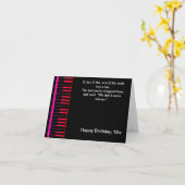 Funny Piano Joke Birthday Karte (Gelbe Blume)