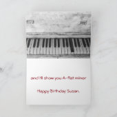 Funny Piano Joke Birthday Karte (Innenseite)