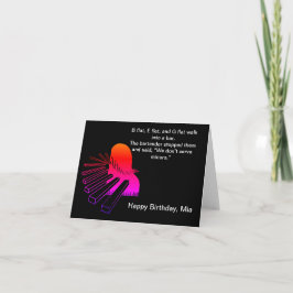 Funny Piano Joke Birthday Karte