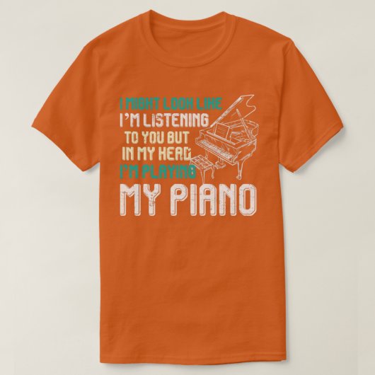 Funny Piano Lover Orchester Musikpianist T-Shirt (Design vorne)