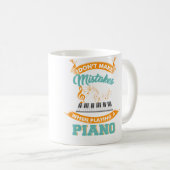 Funny Piano Outfit For A Piano Player Kaffeetasse (VorderseiteRechts)