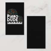 Funny Piano Player Men Classic Music Lover Visitenkarte (Vorne/Hinten)