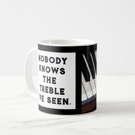 Funny Piano Teacher Kaffeetasse (Vorderseite Links)