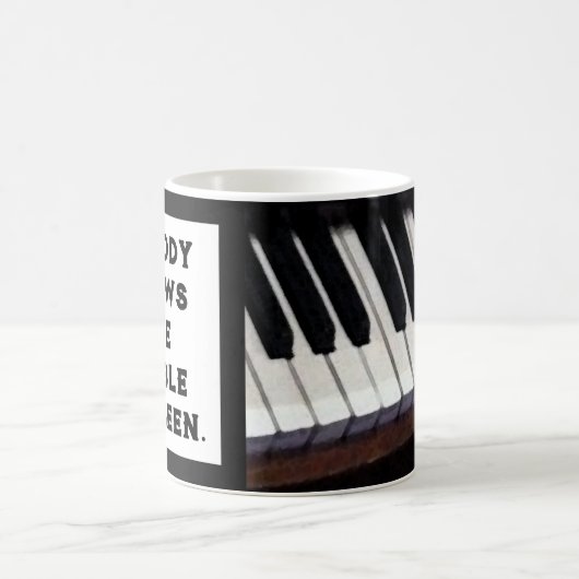 Funny Piano Teacher Kaffeetasse (Mittel)