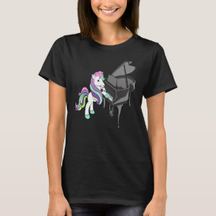 Funny Piano Unicorn Shirt Musikalischer Dozent