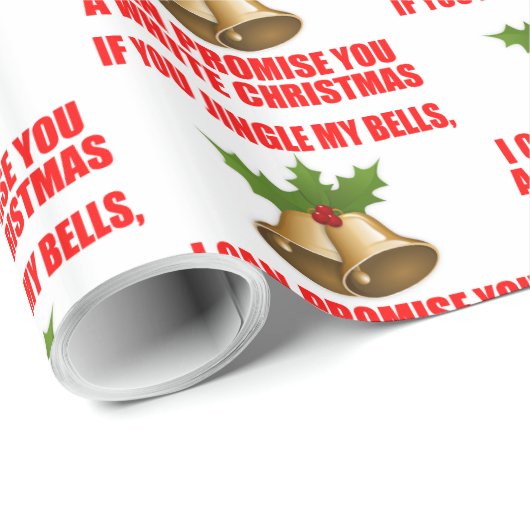 Funny Pick Up Line für Weihnachten Geschenkpapier (Rolleneckpunkt)