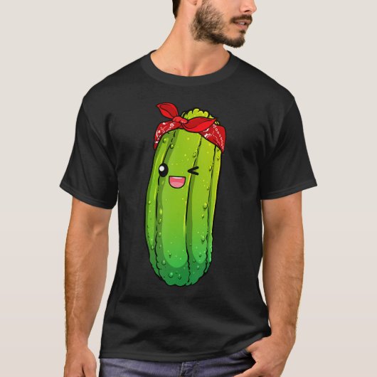Funny Pickle Art For Boys Girls Kids Cucumber Pick T-Shirt (Vorderseite)