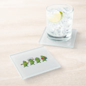 Funny Pickle Back to School Teacher Student Women Glasuntersetzer (Schrägansicht)