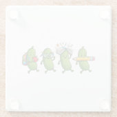 Funny Pickle Back to School Teacher Student Women Glasuntersetzer (Rückseite)
