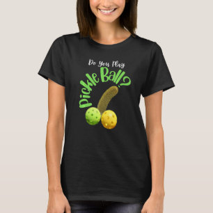 Funny Pickle Ball Men Sport Lover Happy Hour Rock T-Shirt