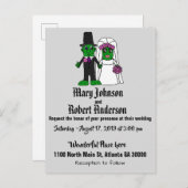 Funny Pickle Braut und Groom Hochzeit Einladung (Vorne/Hinten)