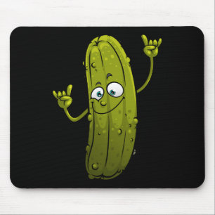 Funny Pickle Designs for Men Women Cucumber Dancin Mousepad