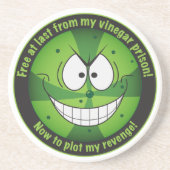 Funny Pickle Evil Super Villain Untersetzer (Vorne)