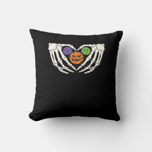 Funny Pickle Halloween Skeleton Hände Herz Pumpki Kissen