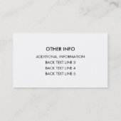 Funny Pickle Liebhaber Titel PICKLEOLOGIST Visitenkarte (Rückseite)