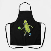 Funny Pickle Lovers Dill Pickleball Player Schürze (Vorderseite)