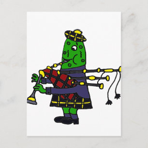Funny Pickle Pantoli Bagpipe Original Postkarte