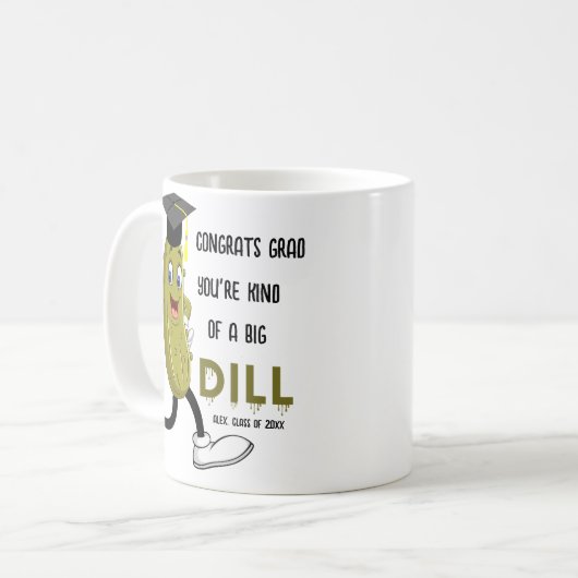 Funny Pickle Personalisierter Abschluss Geschenk 2 Kaffeetasse (Vorderseite Links)
