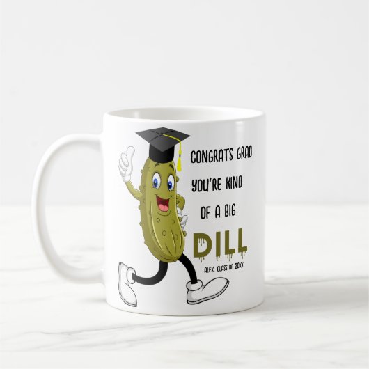 Funny Pickle Personalisierter Abschluss Geschenk 2 Kaffeetasse (Links)