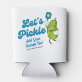 Funny Pickle Pickleball Geburtstagsparty Dosenkühler (Rückseite)
