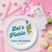 Funny Pickle Pielen Pickleball Benutzerdefinierter Pappteller (Party)