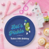 Funny Pickle Pielen Pickleball Benutzerdefinierter Pappteller (Party)