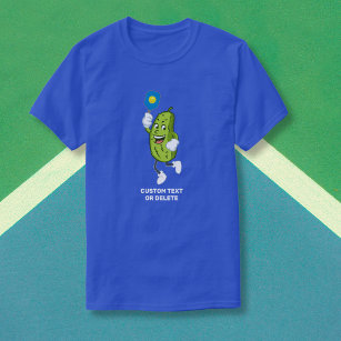 Funny Pickle Pielen Pickleball Benutzerdefinierter T-Shirt