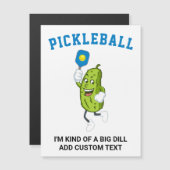 Funny Pickle Playing Pickleall benutzerdefinierten Magnetkarte (Vorne/Hinten)