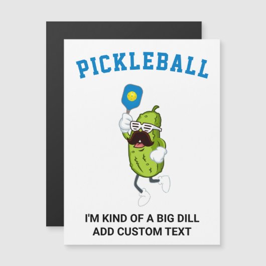 Funny Pickle Playing Pickleall benutzerdefinierten Magnetkarte (Vorne/Hinten)