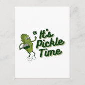 Funny Pickle Playing Pickleball Begleitkarte (Vorderseite)