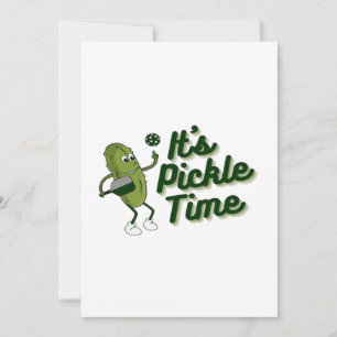 Funny Pickle Playing Pickleball Dankeskarte