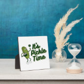 Funny Pickle Playing Pickleball Fotoplatte (InSitu)