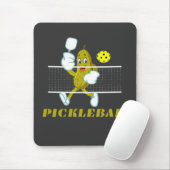 Funny Pickle Playing Pickleball Mousepad (Mit Mouse)