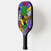 Funny Pickle Playing Pickleball Paddle Guitar (Links)