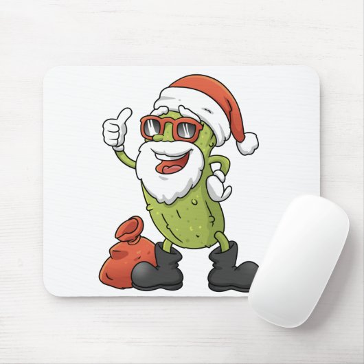 Funny Pickle Weihnachtsmann Weihnachten Cartoon Ur Mousepad (Mit Mouse)