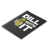 Funny Pickle Zitat Vegetarisches Essen Pub Spaß Notizblock (Linke Seite)