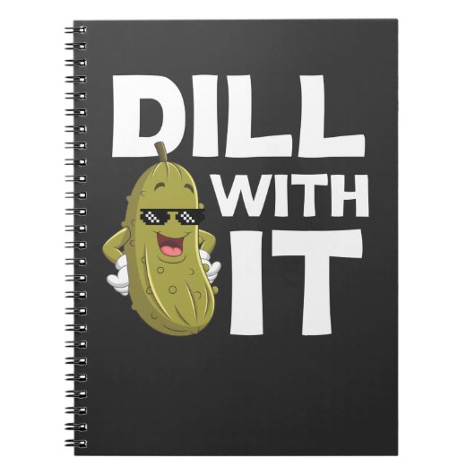 Funny Pickle Zitat Vegetarisches Essen Pub Spaß Notizblock (Vorderseite)