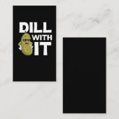 Funny Pickle Zitat Vegetarisches Essen Pub Spaß Visitenkarte (Vorne/Hinten)